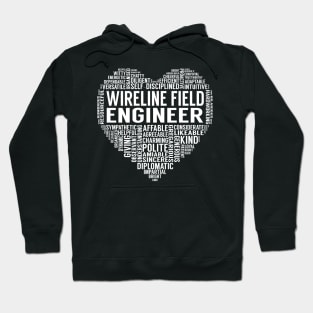 Wireline Field Engineer Heart Hoodie